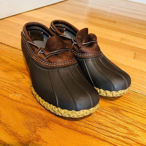 Vintage LL Bean Men's Bean Boots, Rubber Mocs Size 8 - Picture 4 of 13
